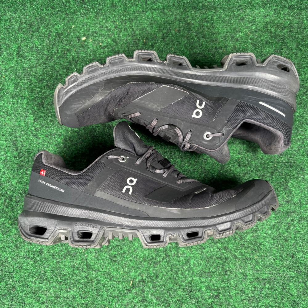 On Running Cloudultra Waterproof Black Eclipse Trail Shoes Womens 10